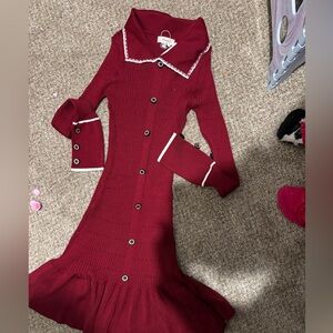 Long red dress / M/L